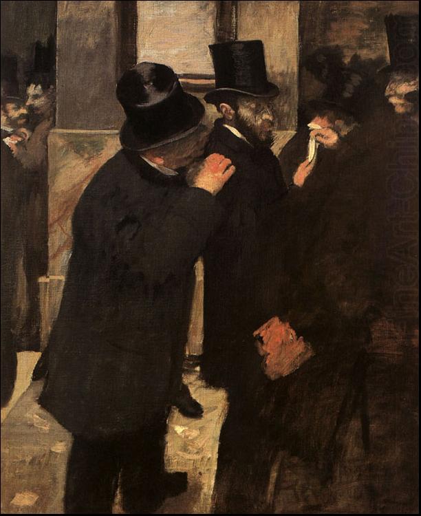 Edgar Degas At the Stock Exchange china oil painting image